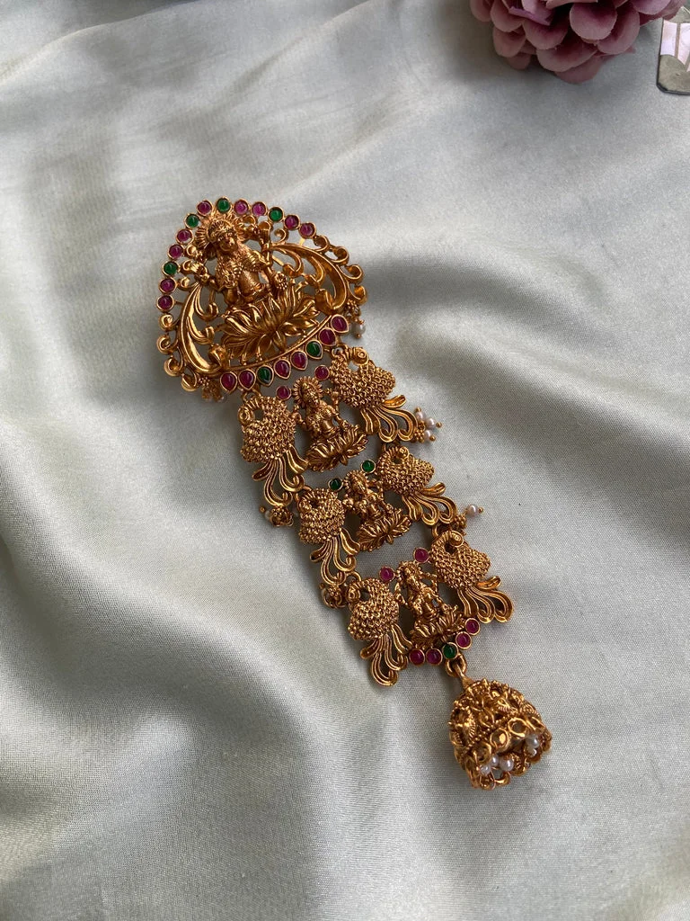 Lakshmi Ruby Green Short Jada Billai